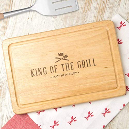 Father Themed Striped Cutting Board